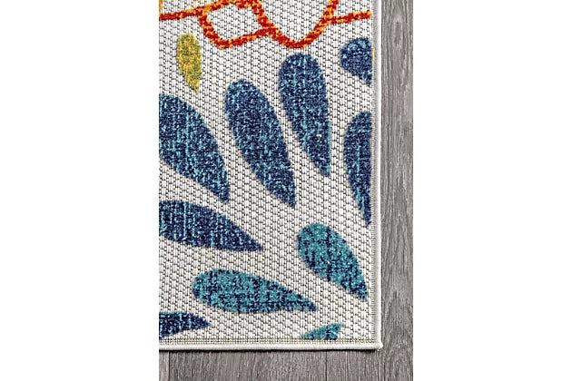 Nuloom Floral Fireworks Indoor/Outdoor 5' x 8' Area Rug