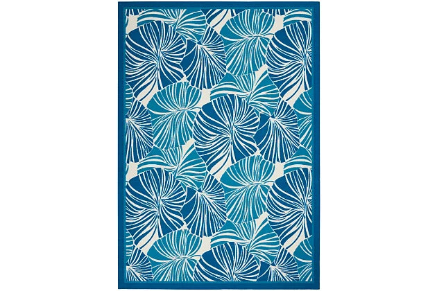 Waverly Sun N' Shade 5'3" x 7'5" Botanical Outdoor Rug